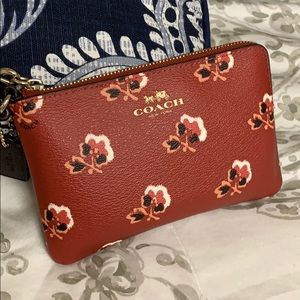 Floral Coach Wristlet